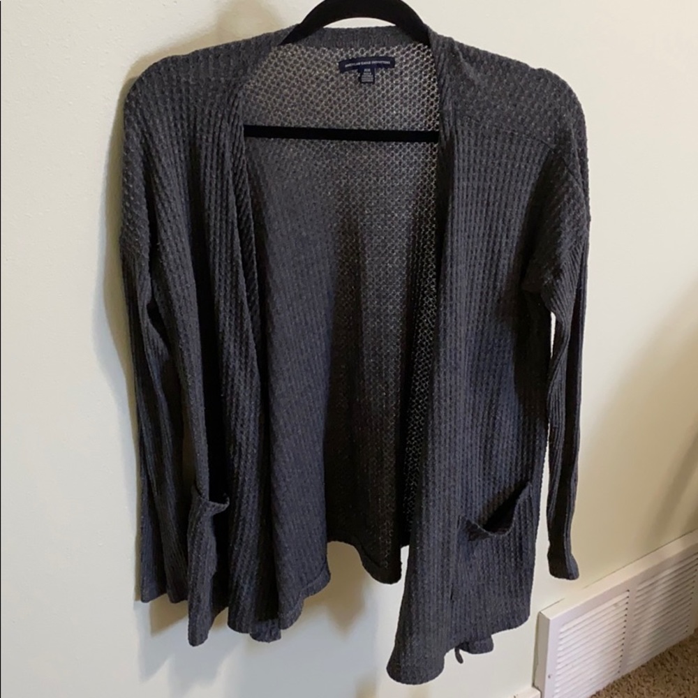 Grey cardigan